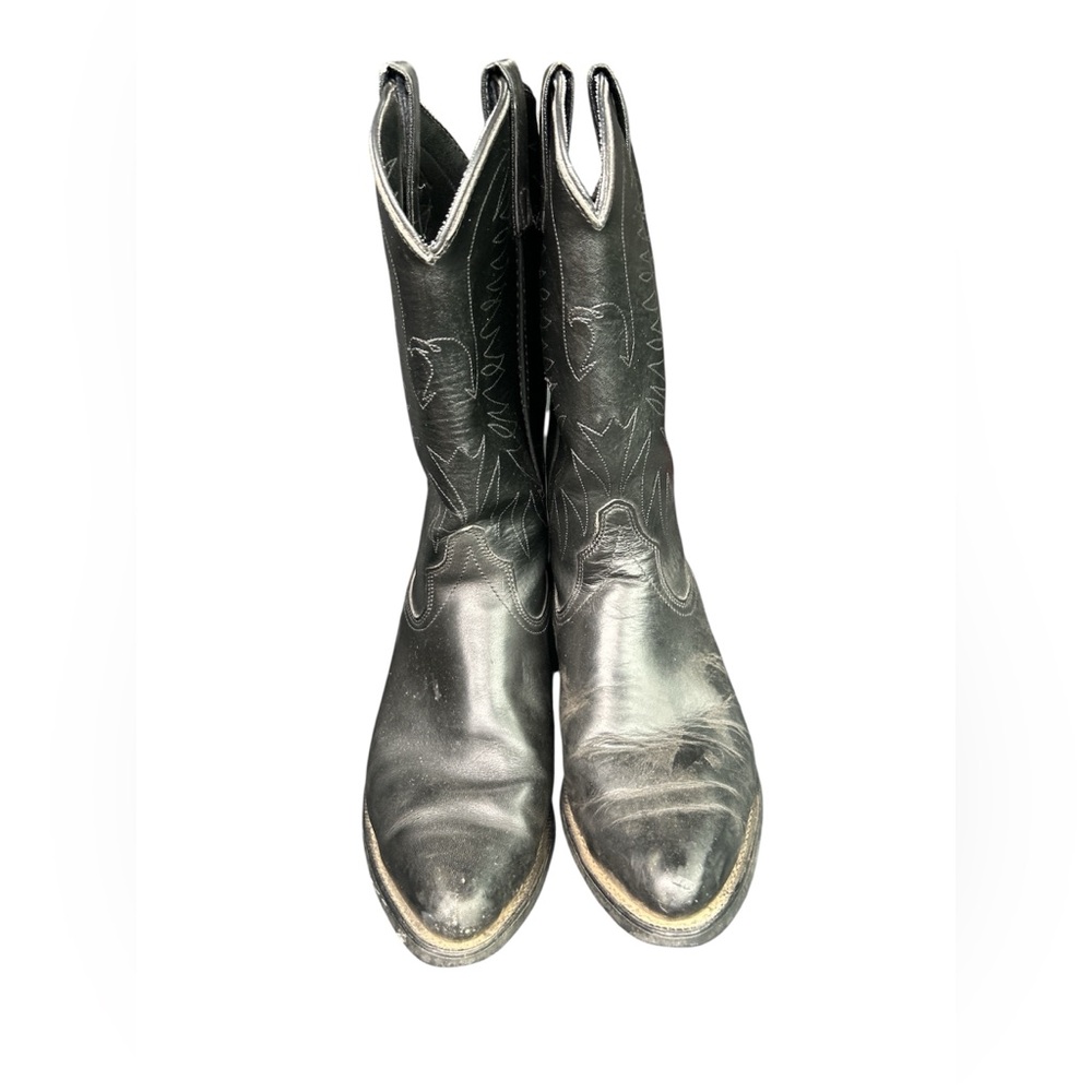 Black Western Leather Boots
